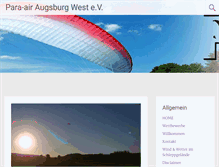 Tablet Screenshot of paraairaugsburg.de